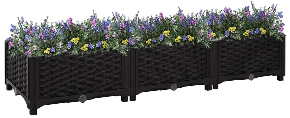 Fioriera Rialzata 120x40x23 Cm İn Polipropilene /