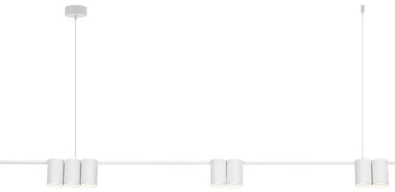 Lampadario a sospensione con filo GENESIS 7xGU10/8W/230V bianco