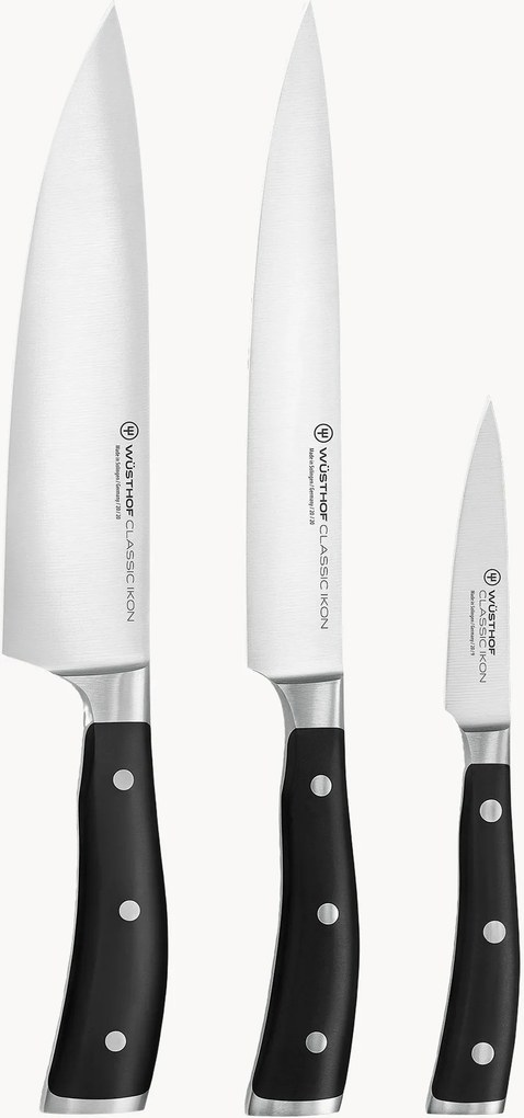 Set di 3 coltelli in acciaio inox Classic Icon