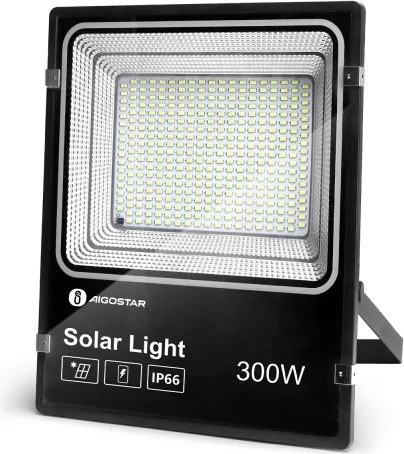 Aigostar - LED Faro solare dimmerabile LED/300W/3,2V IP66 + +TC