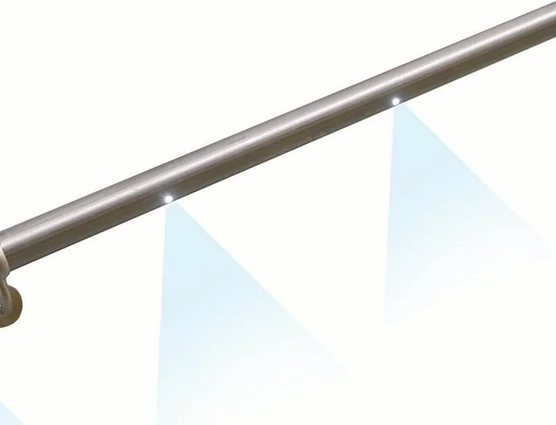 Kit corrimano PiccoRail con led in acciaio grigio l 4.24 x 150 cm