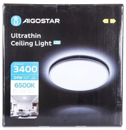Aigostar - Plafoniera LED da bagno LED/24W/230V 6500K diametro 40 cm IP44