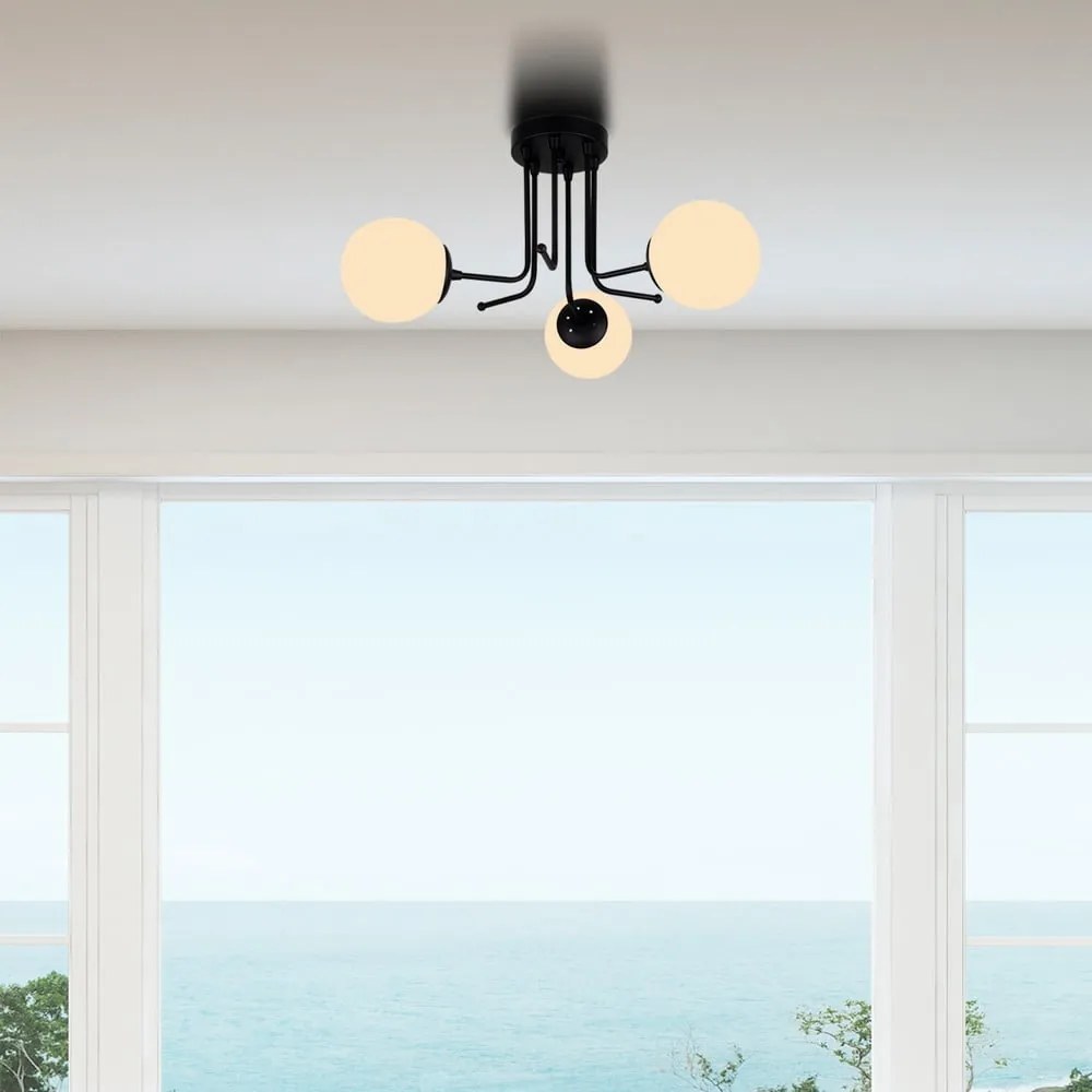 Apparecchio da soffitto nero, altezza 34 cm Star - Squid Lighting