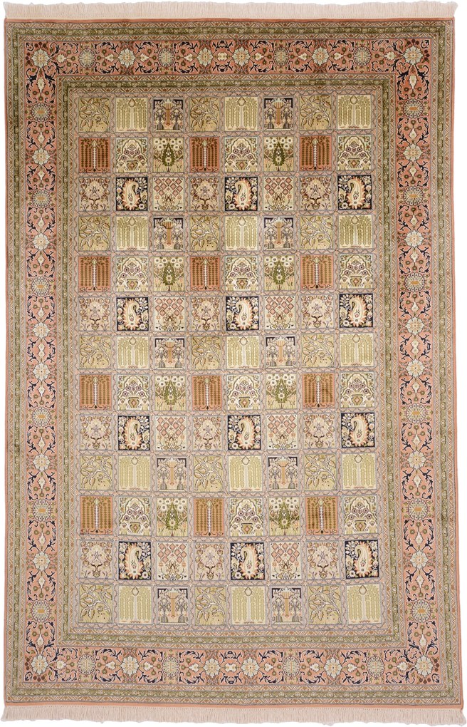 Cashmere Silk Tappeto orientale 190 x 280 (Indian) Annodato A Mano
