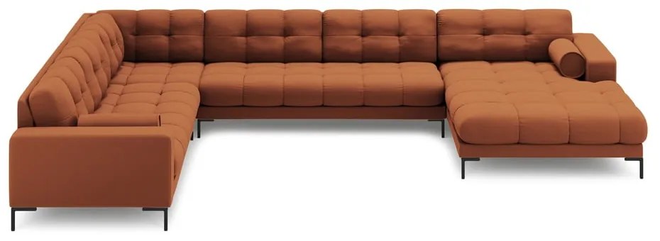 Divano angolare color mattone (angolo sinistro) Bali - Cosmopolitan Design