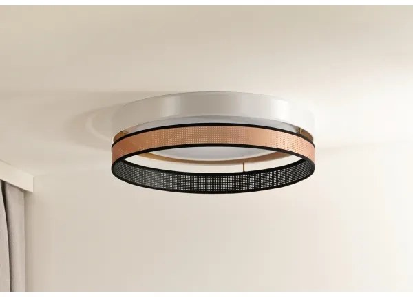 Duolla- Plafoniera LED ROLLER DUO SHINY LED/24W/230V diametro 45 cm bianco/rame