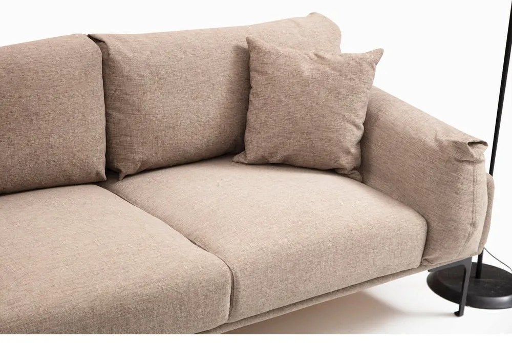 Divano angolare beige, angolo sinistro Leo - Artie