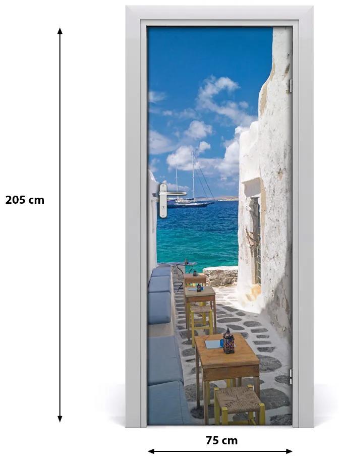 Rivestimento Per Porta Strade greche 75x205 cm