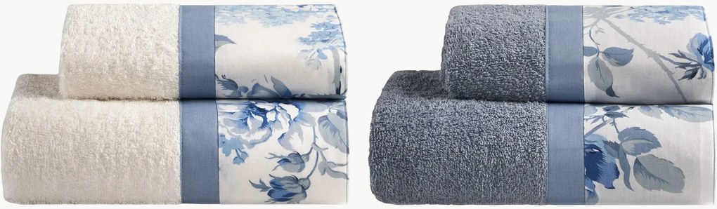 Set di 4 asciugamani in cotone Sanderson