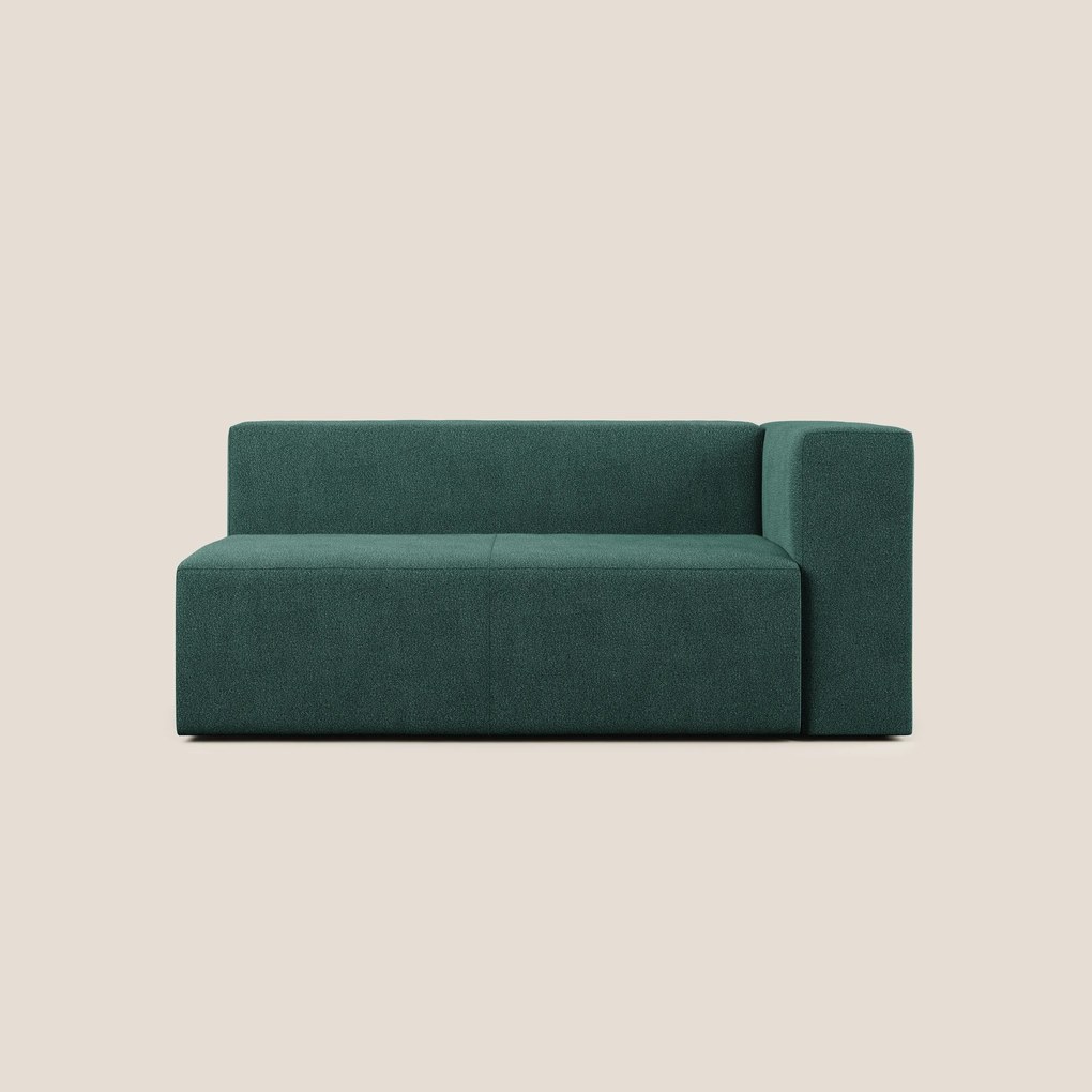 Nettuno modulo angolo/laterale maxi in morbido tessuto bouclè T07 verde