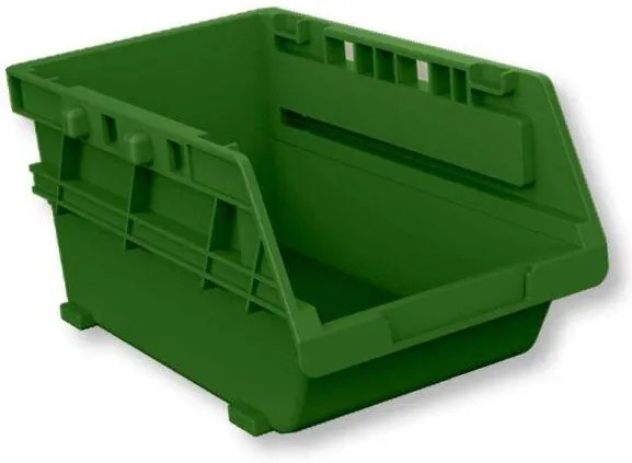 Set 6 Contenitori Impilabili e Sovrapponibili in Plastica PP – 165x110x80 mm