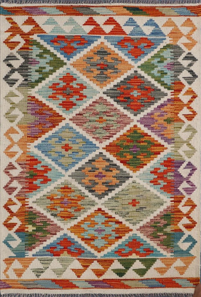 Kilim Tappeto 80x120 (Pakistan) Tessuto A Mano