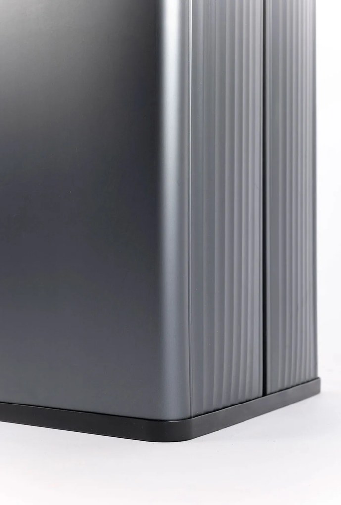 Pattumiera Alta 54L Interno Esterno Keter Verto Recycle 43,5x26,5x68,7 cm con Bordo Copri Sacco in Plastica Blu Perla...