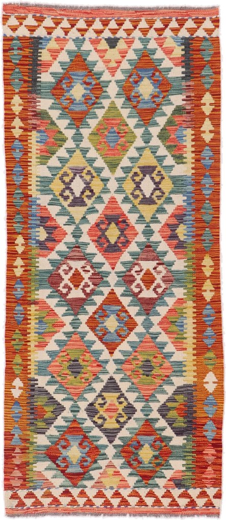 Kilim Tappeto orientale 200 x 90 (Afghanistan) Tessuto A Mano