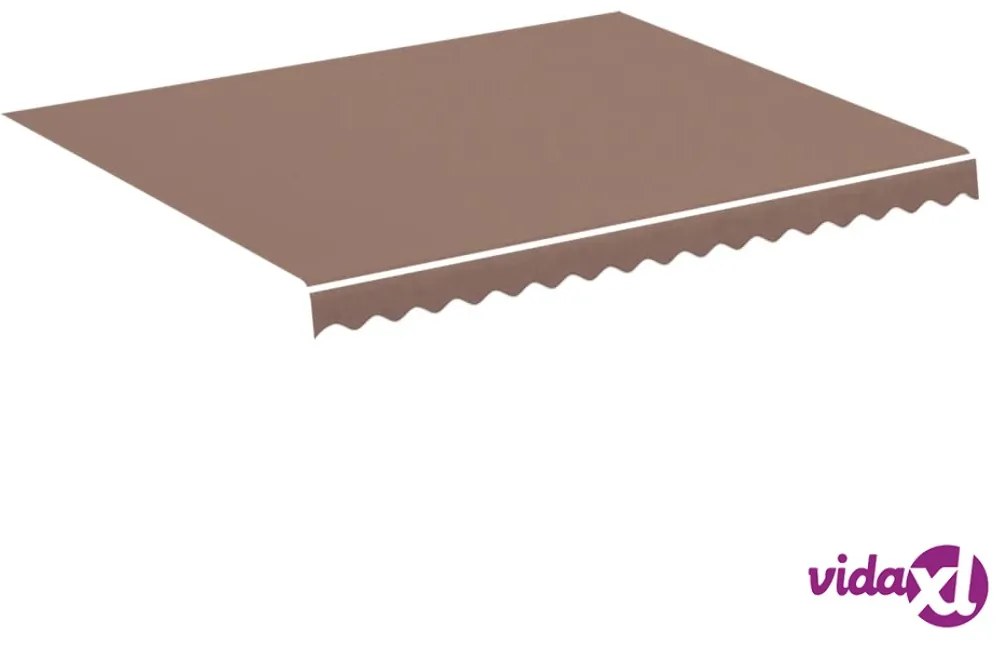 vidaXL Tessuto di Ricambio per Tenda da Sole Marrone 3x2,5 m