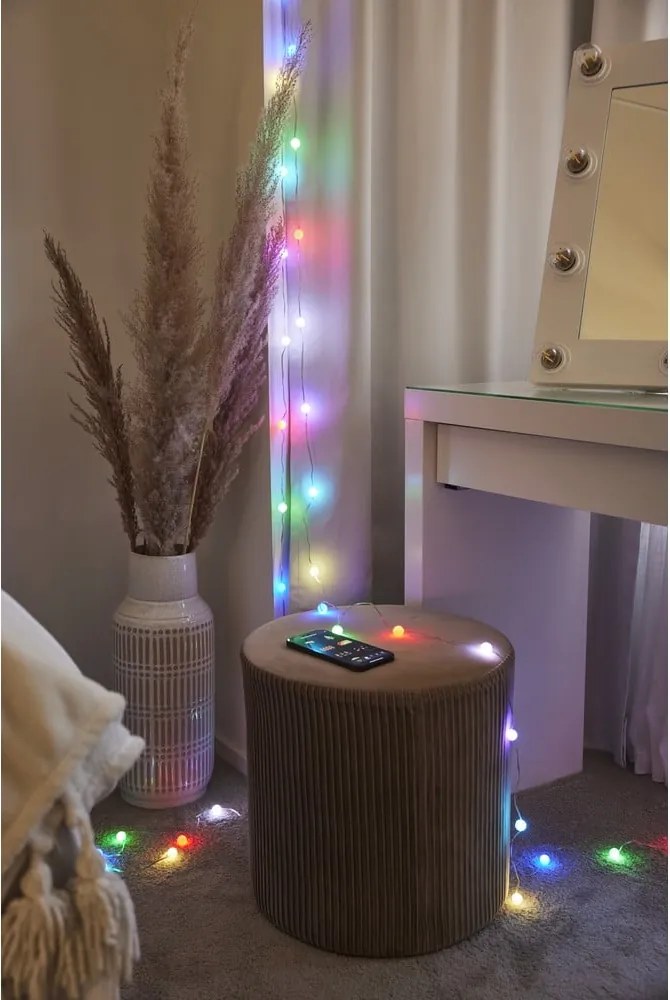 Catena luminosa con alimentazione a corrente numero lampadine 66 pz lunghezza totale 10 m Smart – Star Trading