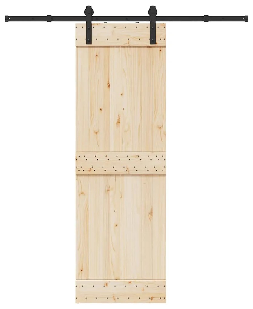 Kit Di Binari Per Porte Scorrevoli 183 Cm Acciaio Nero /