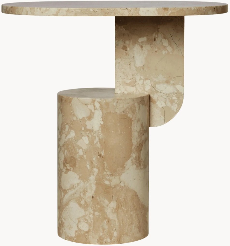 Tavolino ovale in marmo Insert