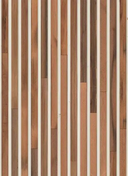 NLXL Carta da parati Timber Strips TIM-02 - Teak on White