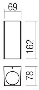 Redo 90530 -Applique a LED da esterno BRIO LED/10W/230V 3000K IP54 antracite
