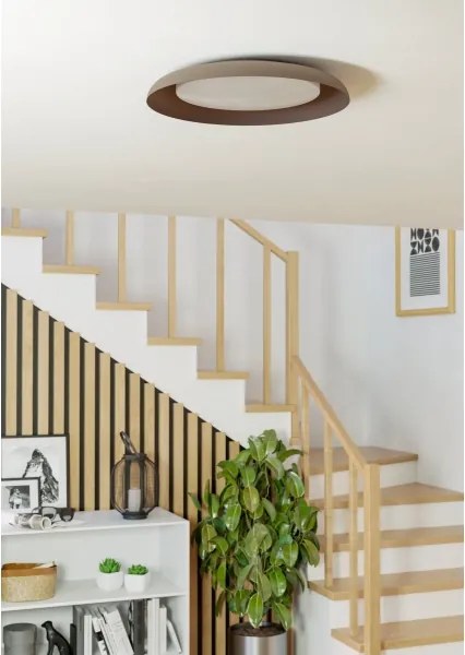 Eglo 99704 - Plafoniera LED PENJAMO LED/17,1W/230V marrone