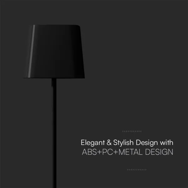 LED Lampada da tavolo magnetica solare LED/5W/5V 3000-6000K 3600 mAh IP65 nero