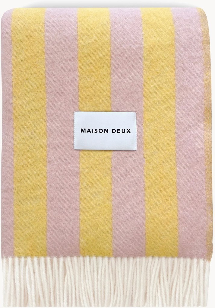 Coperta in lana a righe Candy Wrap