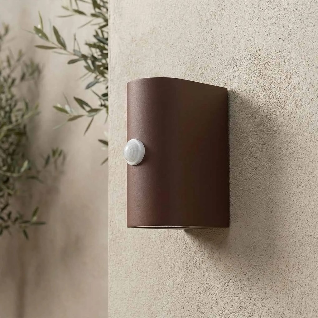 Applique Stondata 2xGU10 con Sensore di Movimento IP65 - Corten