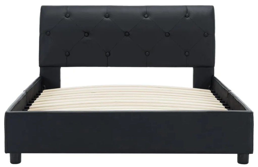 Giroletto nero in similpelle 100x200 cm
