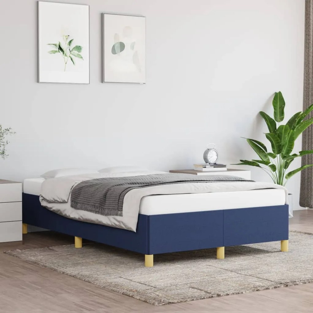 Giroletto Senza Materasso Blu 120x200 Cm İn Tessuto /