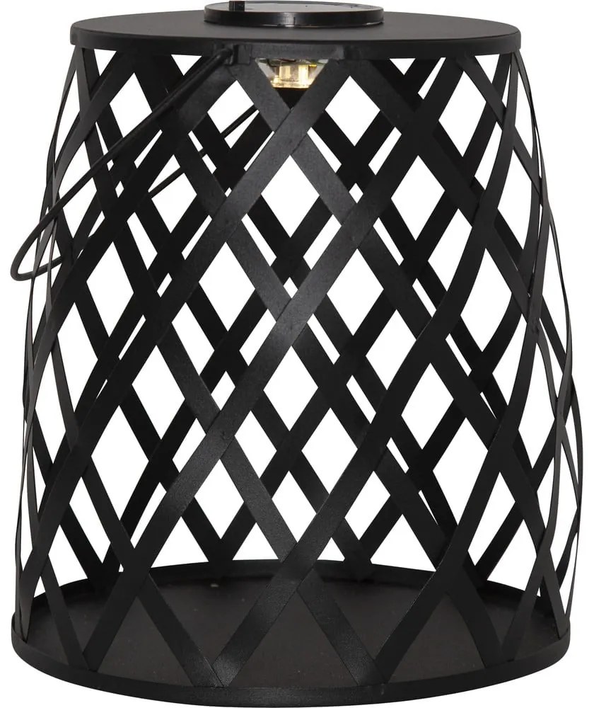 Lanterna LED nera, altezza 28 cm Calabria - Star Trading