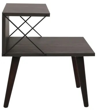 Comodino CROSS 55x50 cm marrone