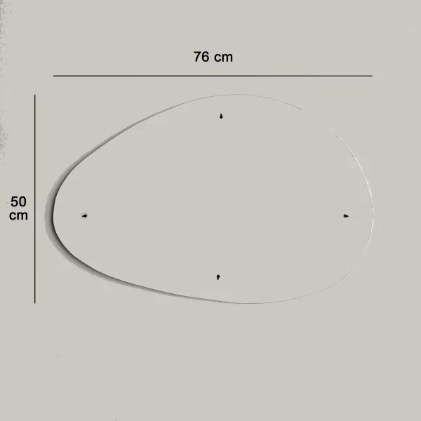 Specchio da parete PORTO 50x76 cm ovale