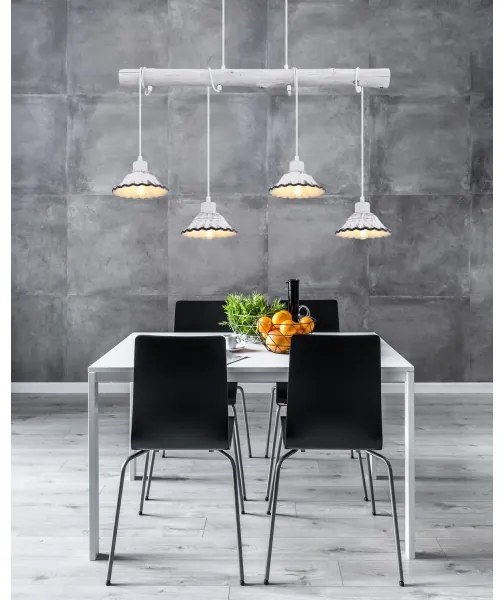 Globo 54050-4H - Lampadario su filo JOWITA 4xE27/40W/230V