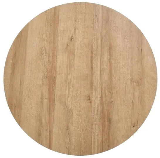 Tavolino CAMILA 41x80 cm oro quercia/nero