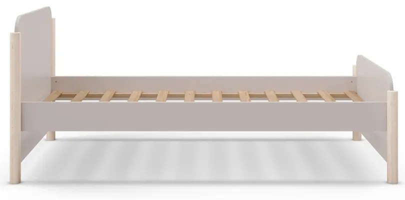 Letto per bambini in legno di pino crema 90x190 cm Enola - Marckeric