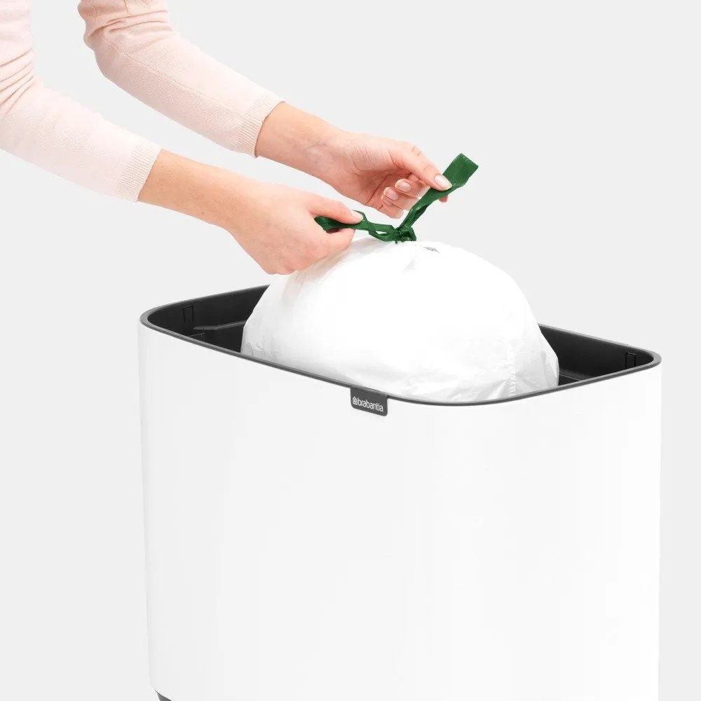Cestino per la spazzatura in acciaio bianco touch 36 l Bo Touch Bin – Brabantia