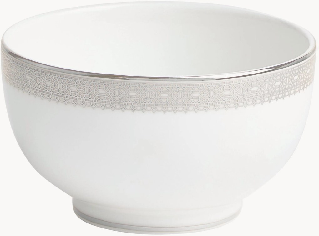 Ciotola per snack in Fine Bone China Vera Wang Lace Platinum
