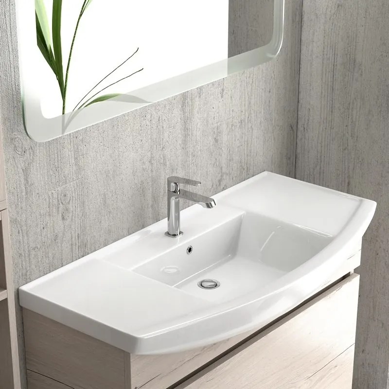 Mobile bagno a terra 100 cm con 2 ante BN-100C - KAMALU