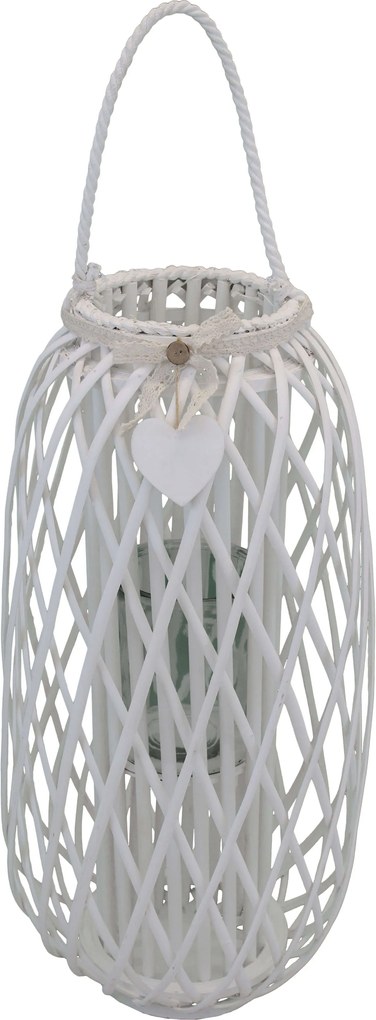 GENEVIEVE - lanterna in vimini tondo 20 x 86 cm