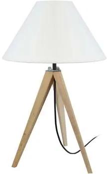 Tosel  Lampade d’ufficio lampada da comodino tondo legno naturale e crudo  Tosel