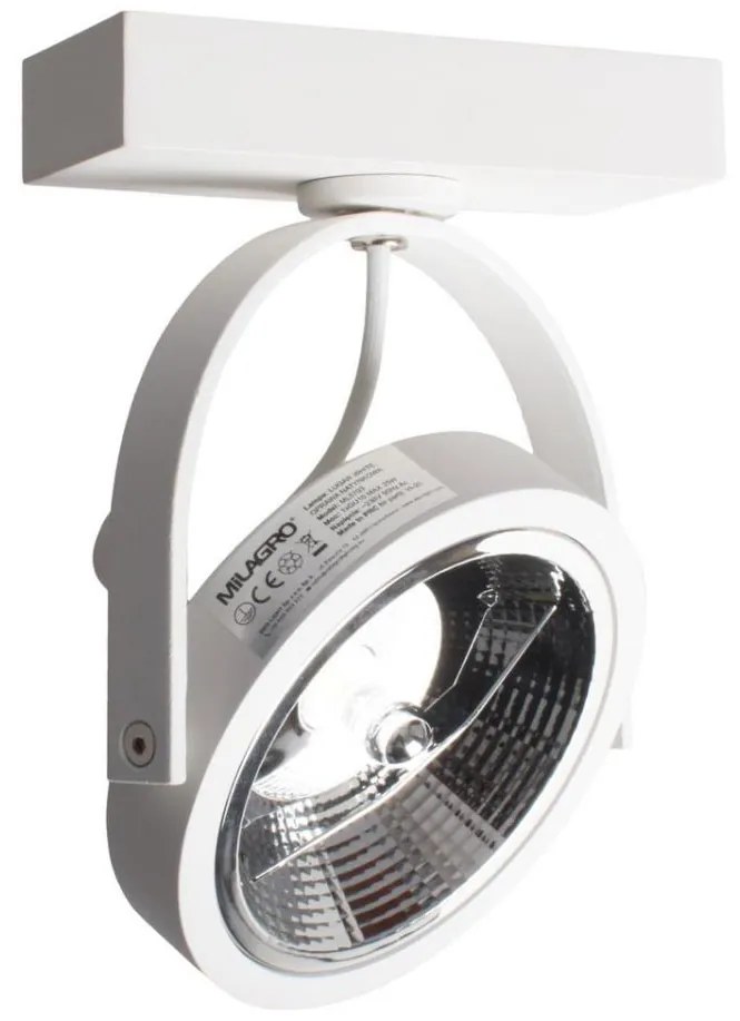 Luce Spot da parete a LED LUGAR 1xAR111 - GU10/25W/230V