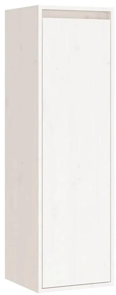Pensile bianco 30x30x100 cm in legno massello di pino