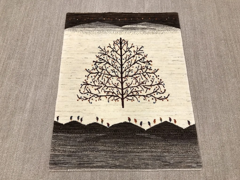 Loribaft Tappeto persiano 100 x 130 Beige (Iran) Annodato A Mano