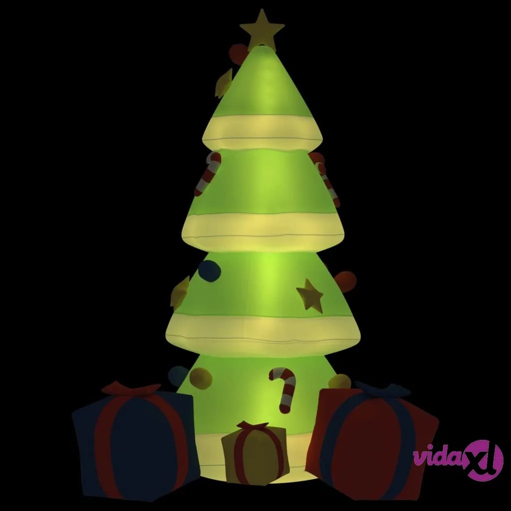 vidaXL Albero di Natale Gonfiabile con LED 240 cm