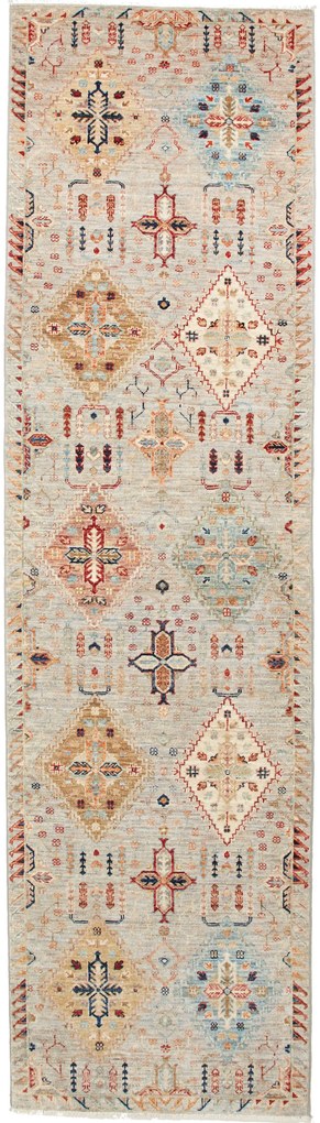 Samarkand Tappeto 80 x 300 Beige (Pakistan) Annodato A Mano