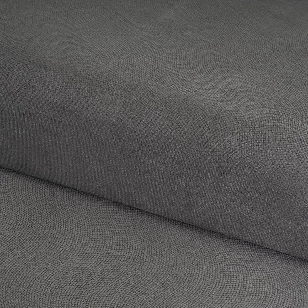 Poggiapiedi in velluto grigio scuro Estela - Casa Selección