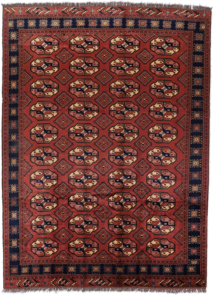 Afghan Tappeto 380x280 (Iran) Annodato A Mano