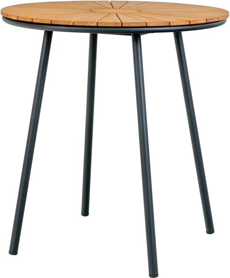 Tavolo da pranzo da giardino rotondo in teak massiccio ø 70 cm Cleveland – House Nordic