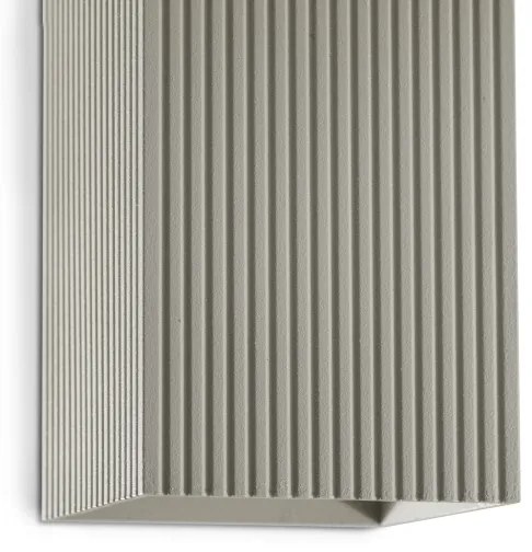 FARO 40567 - Applique SOLE 2xGU10/8W/230V grigio ondulato quadrato